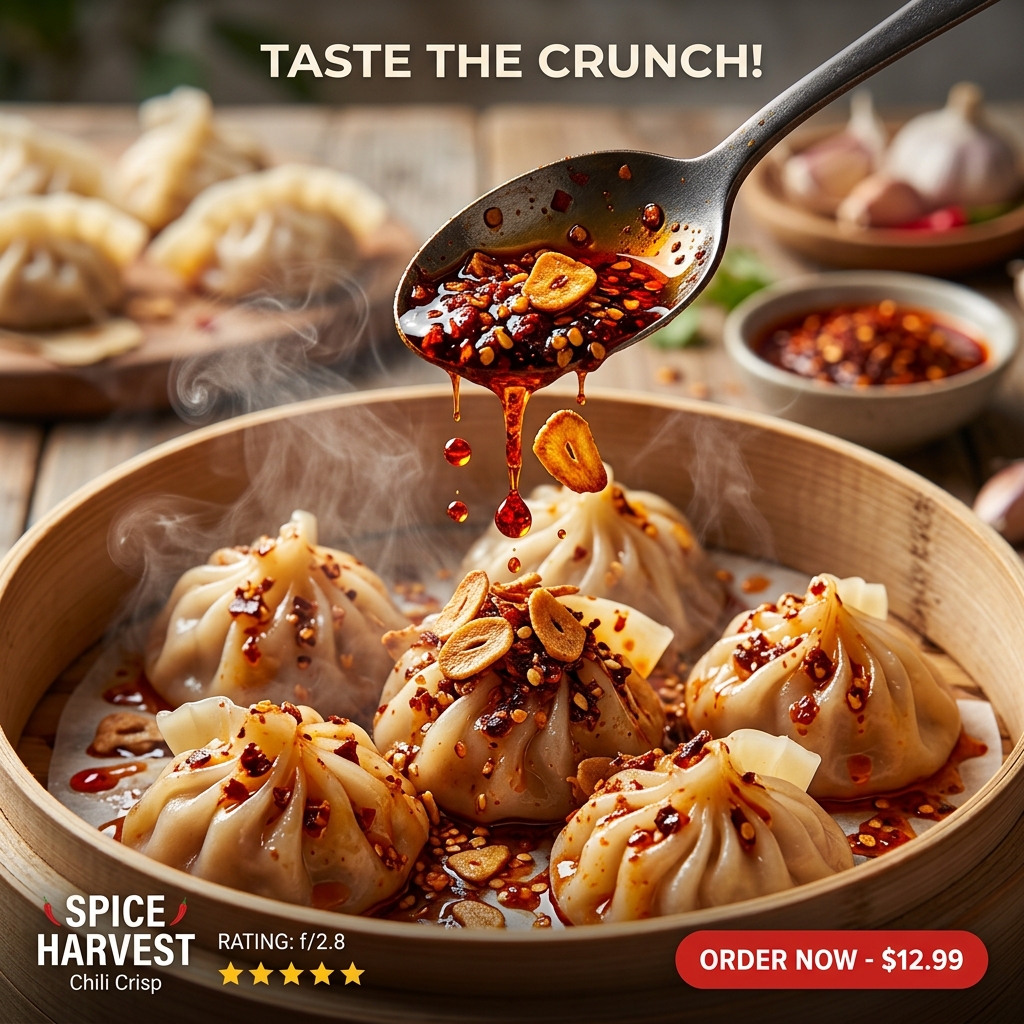 Gourmet Food Macro Ad